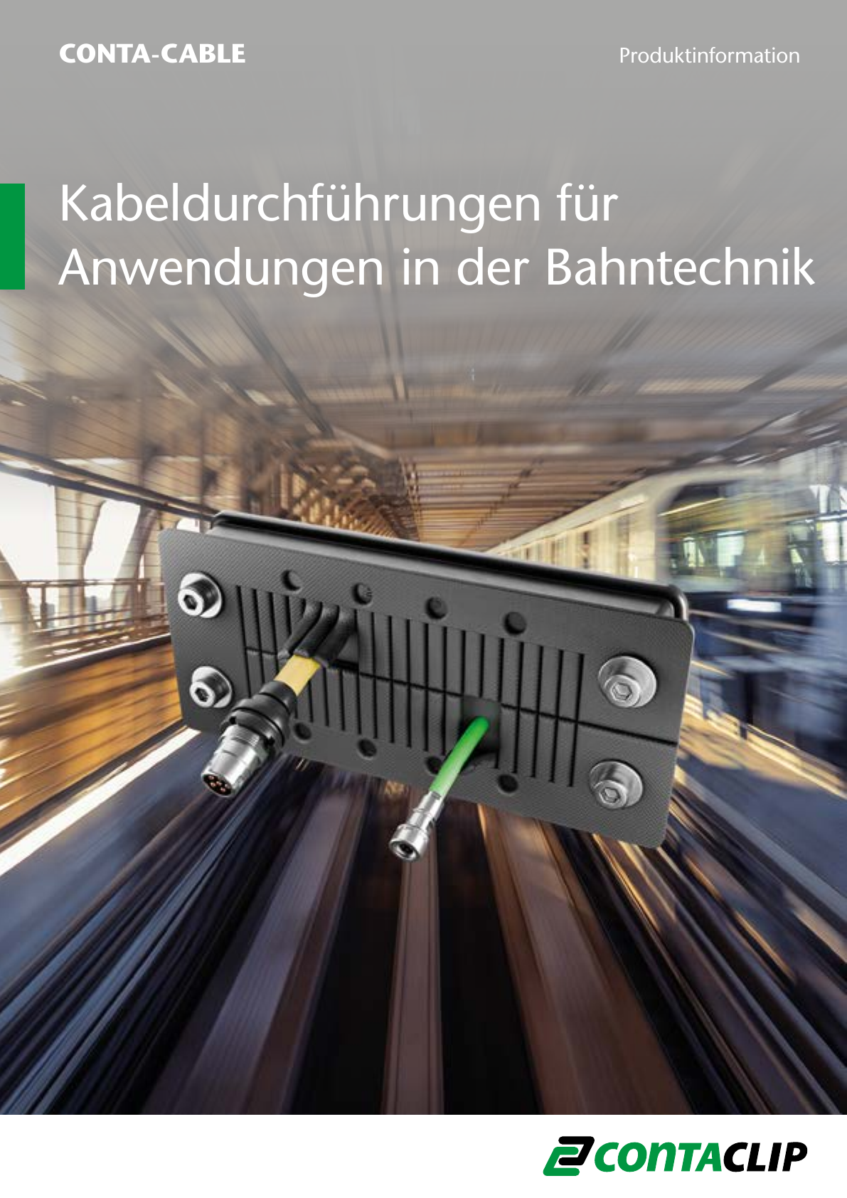Titulní strana – CONTA-CABLE RAIL – kabelové průchodky pro železniční techniku